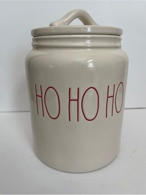 Rae Dunn Ceramic Ho Ho Ho Cookie Jar